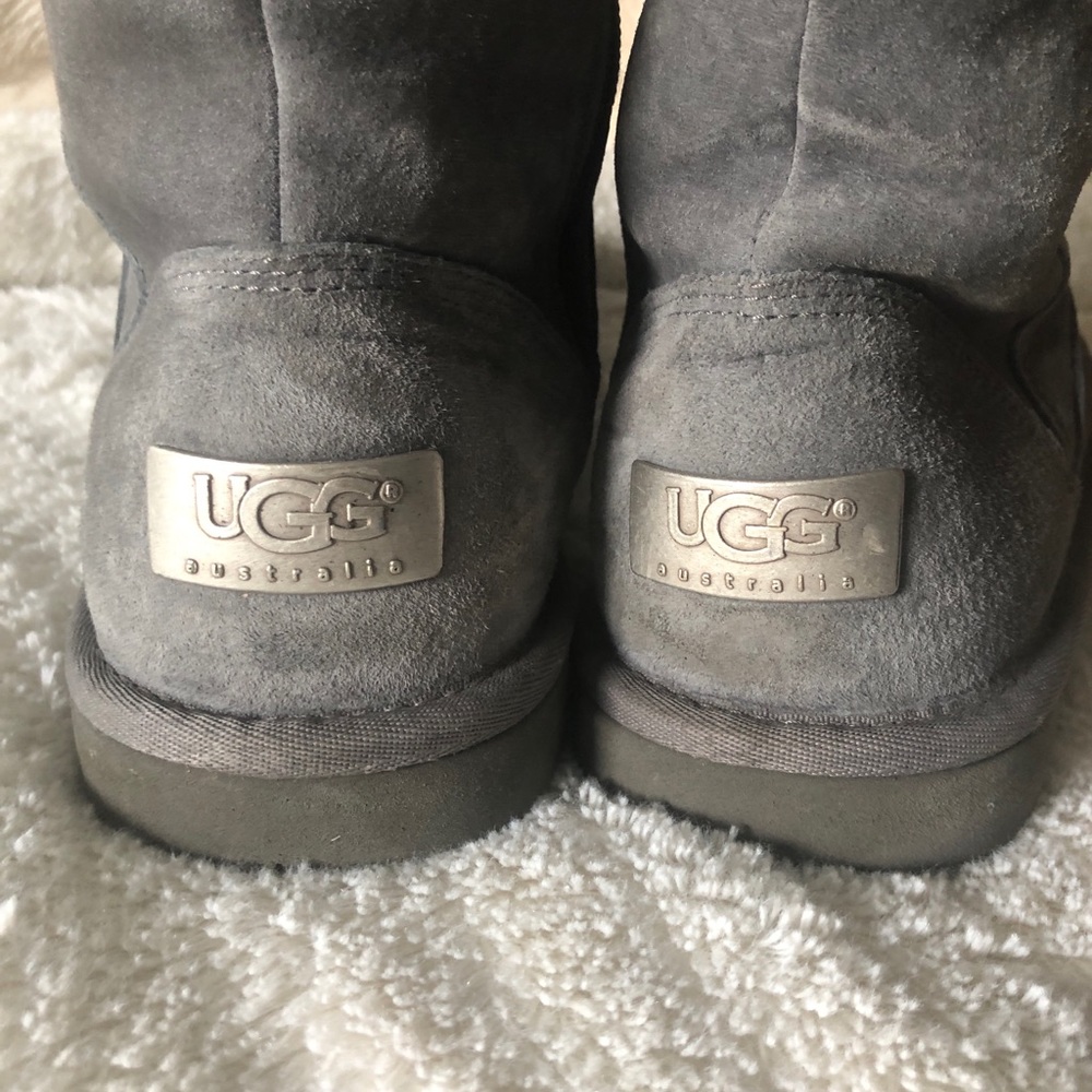 UGG tall suede boot with zipper